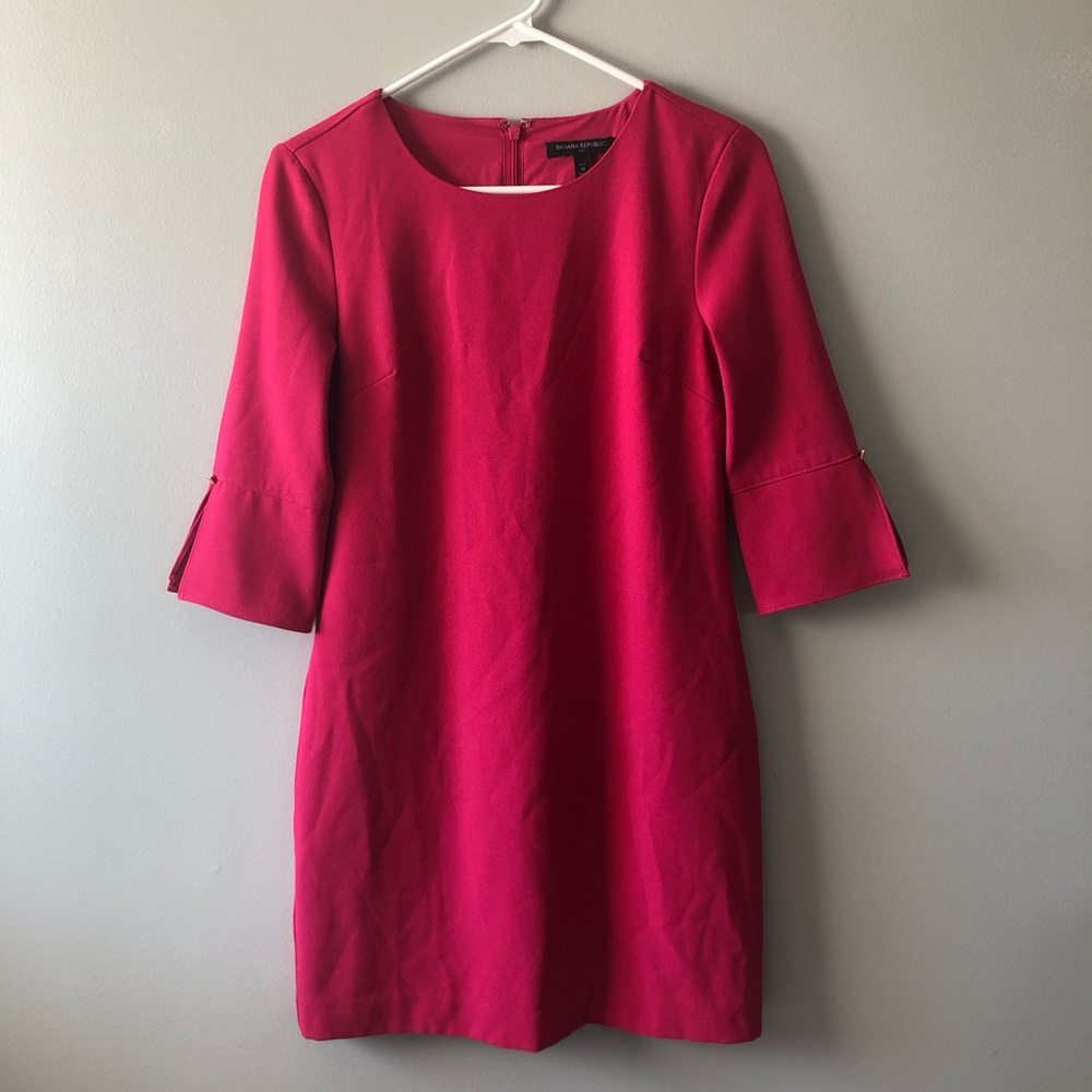 Banana Republic Hot Pink Shift Dress